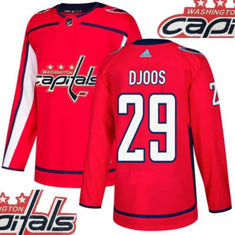 Capitals #29 Djoos Red With Special Glittery Logo Adidas Jersey,We sell and wholesale Capitals #29 Djoos Red With Special Glittery Logo Adidas Jersey on line form chian!